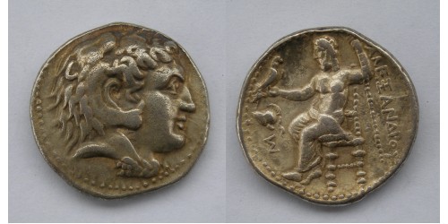 Македонское царство, Александр III Великий, 336-323 годы до Р. Х., тетрадрахма. Вес 16,80 грамма.