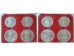 Набор монет Канады в подарочной коробке. 4,336 oz. 0,925 145,80 грамм. UNC.